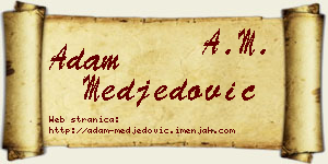 Adam Međedović vizit kartica